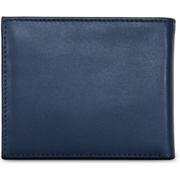 Nautica Men's Bifold Leather Wallet RFID Blocking ID Window Card Slots Durable - Picture 2 of 7